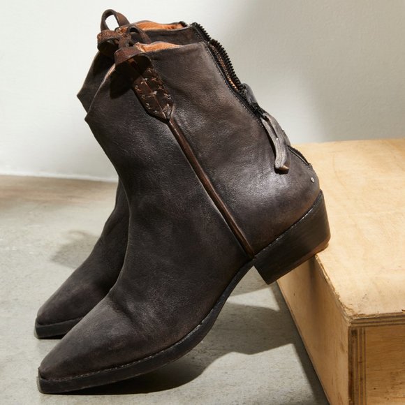 Free People Shoes - We The Free Wade Distressed Ankle Boots Washed Black Size EU 38 / US 8